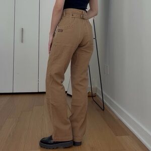Patagonia carpenter style trousers Tan and brown